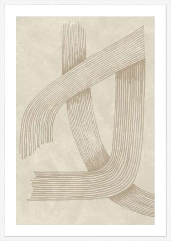 Abstract Sophisticated Line I - 5cm White Border - Image 3