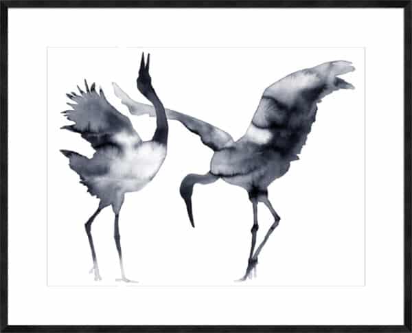 Cavorting Cranes - 10cm Mount Board