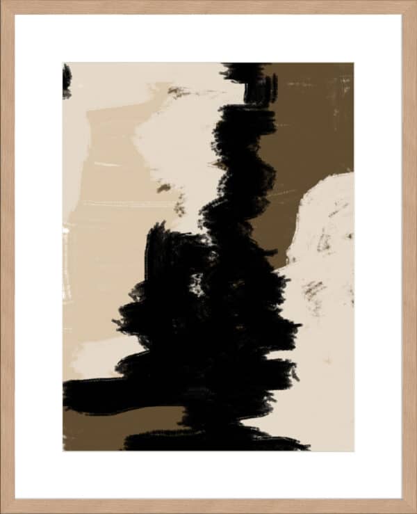 Neutral Abstract Art - 10cm Mount Board - Image 5