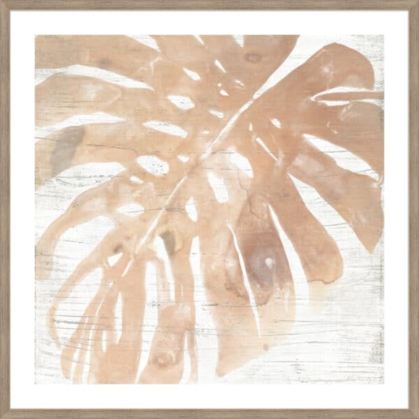 Neutral Palm Fossil I - 5cm White Border