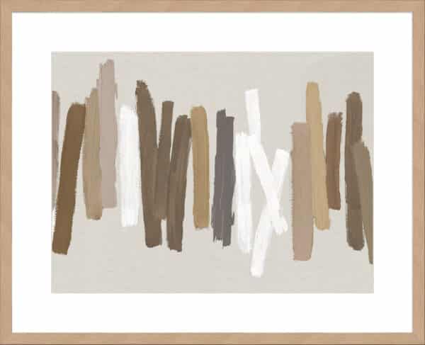 Strokes in Brown II - 10cm Mount Board - Image 9