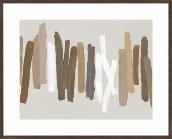 Strokes in Brown II - 10cm Mount Board - Image 2