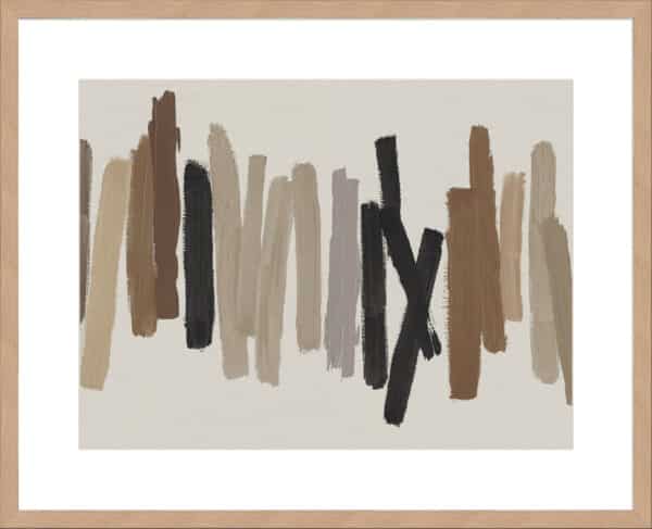 Strokes in Brown I - 10cm Mount Board - Image 8