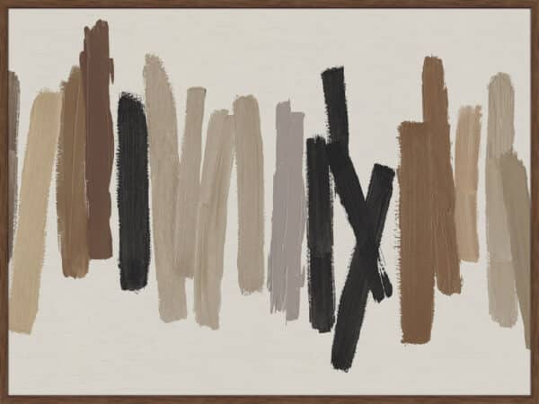 Strokes in Brown I - Canvas