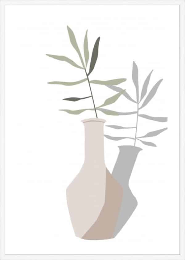 Vase & Stem III - 5cm White Border - Image 2