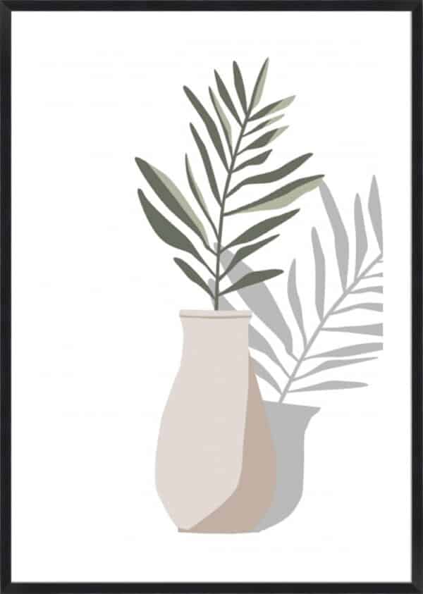 Vase & Stem II - 5cm White Border - Image 2