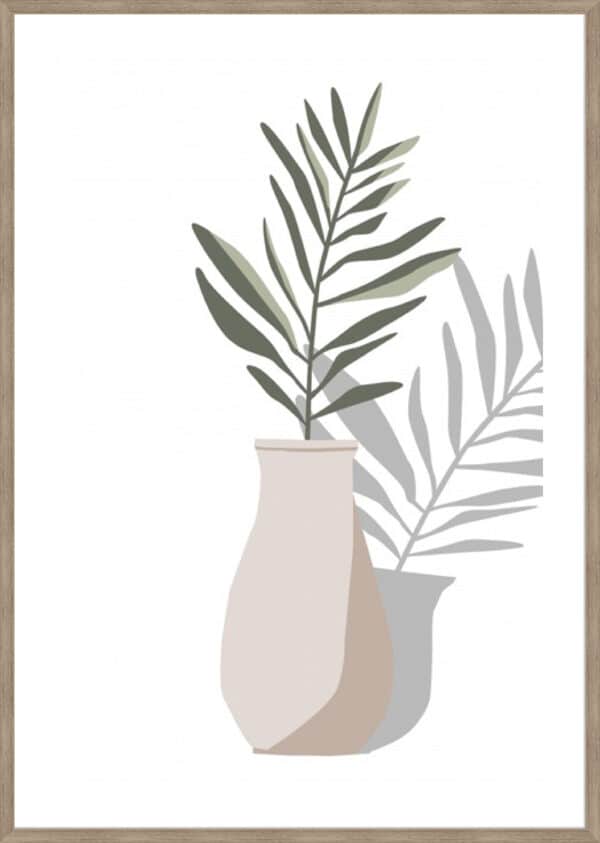 Vase & Stem II - 5cm White Border