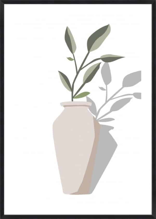 Vase & Stem IV - 5cm White Border - Image 3