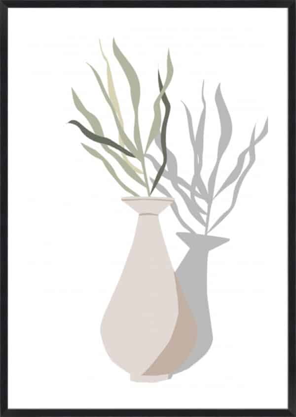 Vase & Stem I - 5cm White Border - Image 3